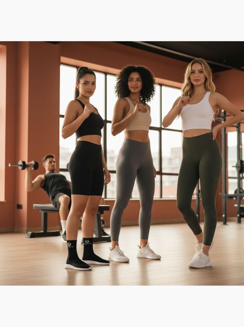 Sergio Tacchini Pack Calcetines Cortos Mujer Quarter Lote de 6 - Kiabi