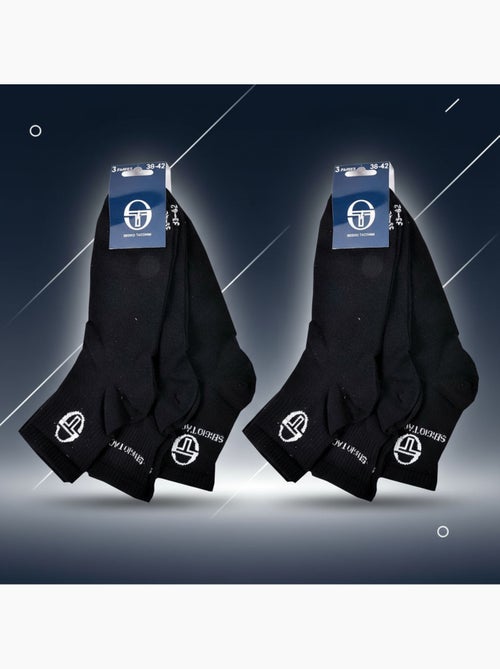 Sergio Tacchini Pack Calcetines Cortos Mujer Quarter Lote de 6 - Kiabi