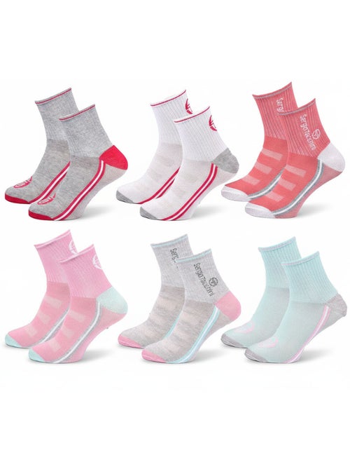 Sergio Tacchini Pack Calcetines cortos para niña Quarter Lote de 6 - Kiabi