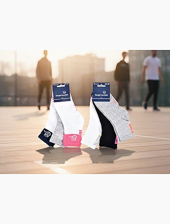 Sergio Tacchini Pack Calcetines cortos para niña Quarter Lote de 6