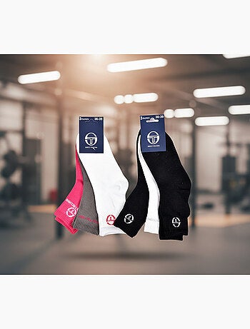 Sergio Tacchini Pack Calcetines cortos para niña Quarter Lote de 6