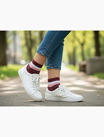 Sergio Tacchini Pack Calcetines cortos para niña Quarter Lote de 6