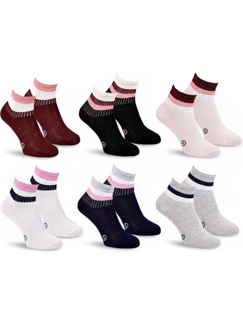 Sergio Tacchini Pack Calcetines cortos para niña Quarter Lote de 6 - Kiabi