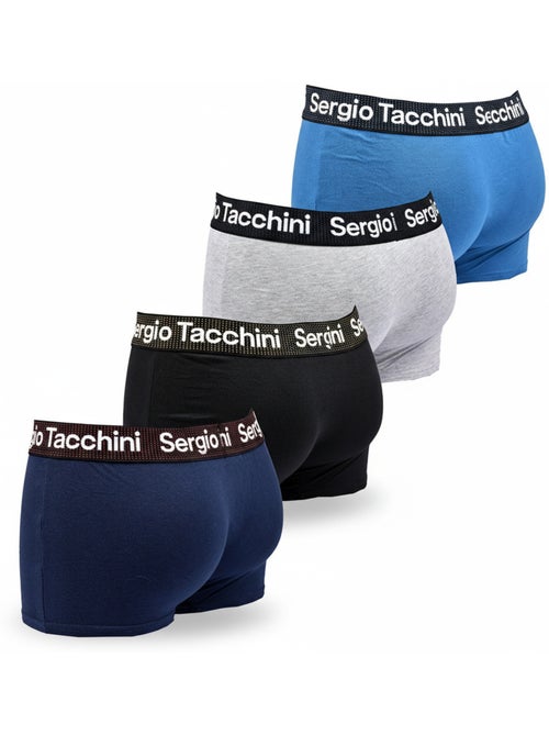 Sergio Tacchini Pack de 4 Boxers Hombre - Kiabi Sergio Tacchini Pack de 4 Boxers Hombre - Kiabi