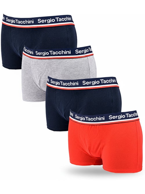 Sergio Tacchini Pack de 4 Boxers Hombre - Kiabi Sergio Tacchini Pack de 4 Boxers Hombre - Kiabi