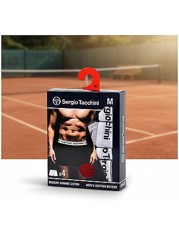 Sergio Tacchini Pack de 4 Boxers Hombre