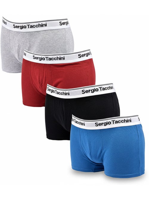 Sergio Tacchini Pack de 4 Boxers Hombre - Kiabi Sergio Tacchini Pack de 4 Boxers Hombre - Kiabi