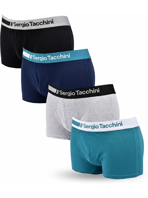 Sergio Tacchini Pack de 4 Boxers Hombre - Kiabi Sergio Tacchini Pack de 4 Boxers Hombre - Kiabi