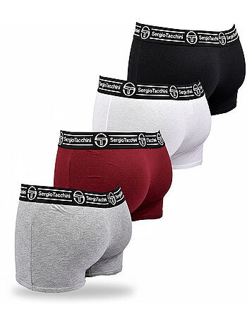 Sergio Tacchini Pack de 4 Boxers Hombre