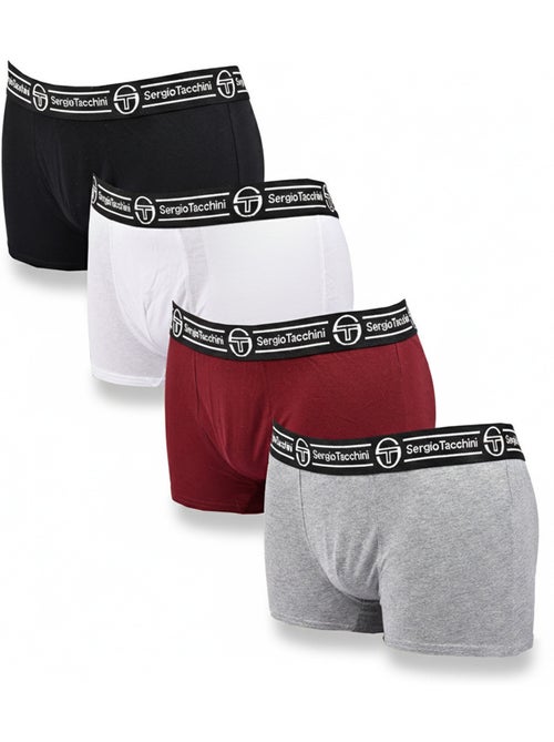 Sergio Tacchini Pack de 4 Boxers Hombre - Kiabi Sergio Tacchini Pack de 4 Boxers Hombre - Kiabi