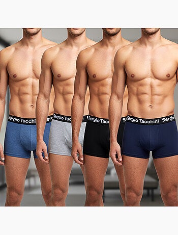 Sergio Tacchini Pack de boxers para hombre Lote de 4