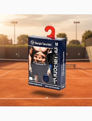 Sergio Tacchini Pack de boxers para hombre Lote de 4