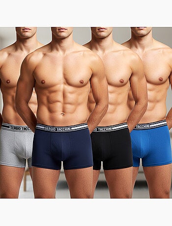 Sergio Tacchini Pack de boxers para hombre Lote de 4