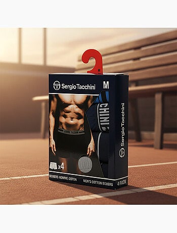 Sergio Tacchini Pack de boxers para hombre Lote de 4