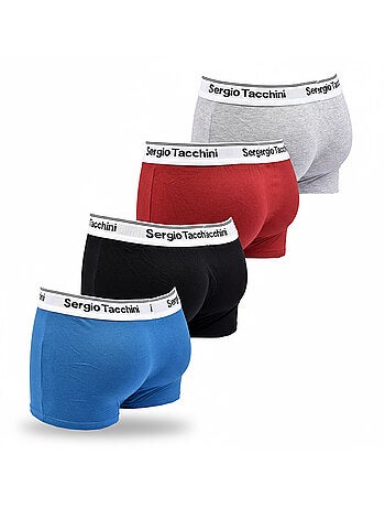 Sergio Tacchini Pack de boxers para hombre Lote de 4