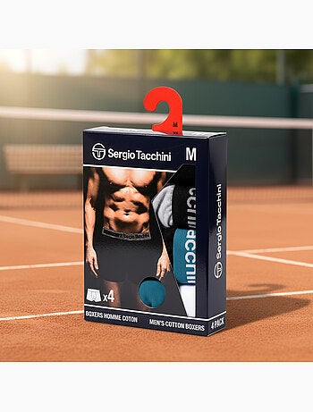 Sergio Tacchini Pack de boxers para hombre Lote de 4