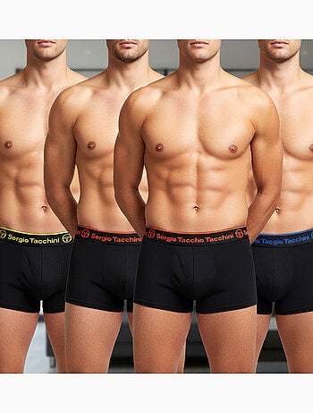 Sergio Tacchini Pack de boxers para hombre Lote de 4