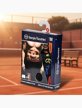 Sergio Tacchini Pack de boxers para hombre Lote de 4