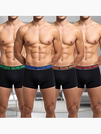 Sergio Tacchini Pack de boxers para hombre Lote de 4