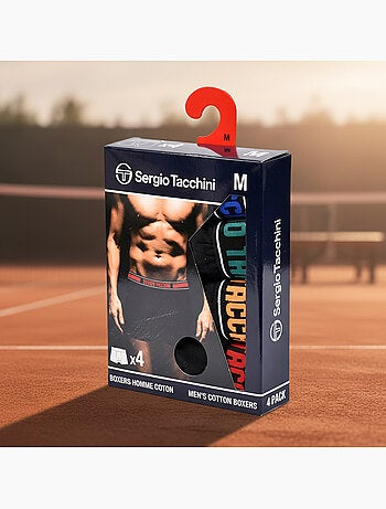 Sergio Tacchini Pack de boxers para hombre Lote de 4