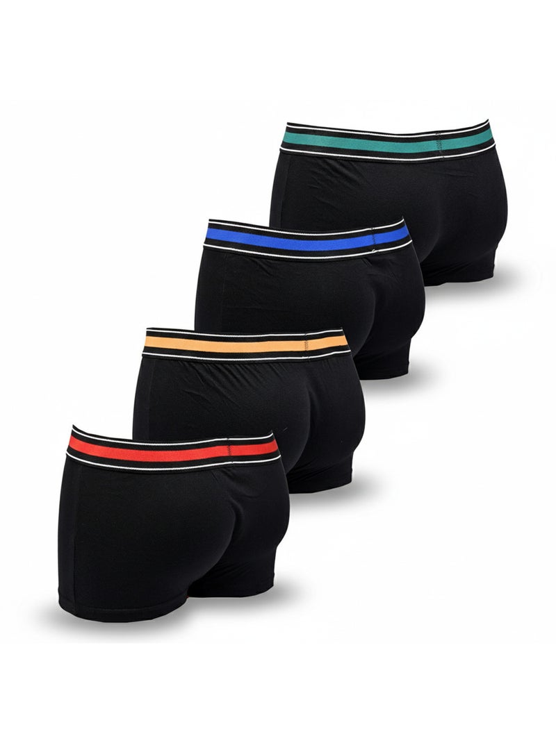 Sergio Tacchini Pack de boxers para hombre Lote de 4 Negro - Kiabi