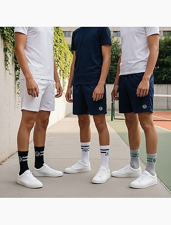 Sergio Tacchini Pack de calcetines para niños Tennis Crew Lote de 6 pares