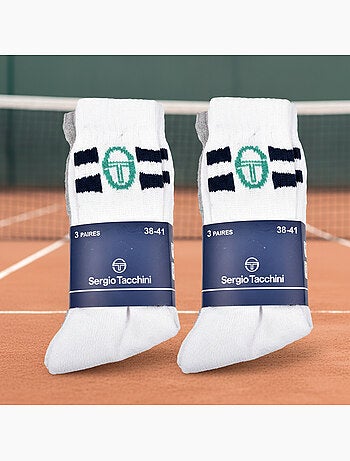 Sergio Tacchini Pack de calcetines para niños Tennis Crew Lote de 6 pares