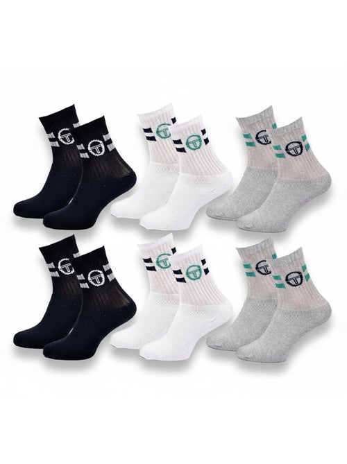 Sergio Tacchini Pack de calcetines para niños Tennis Crew Lote de 6 pares - Kiabi