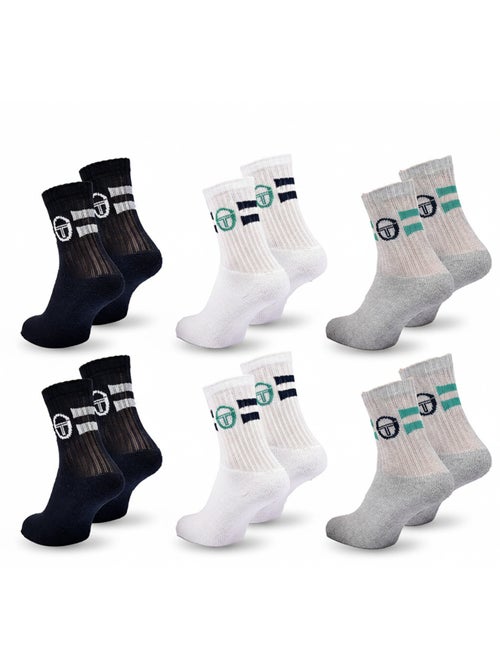 Sergio Tacchini Pack de calcetines para niños Tennis Crew Lote de 6 pares - Kiabi