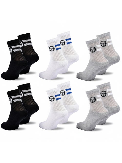 Sergio Tacchini Pack de calcetines para niños Tennis Crew Lote de 6 pares - Kiabi