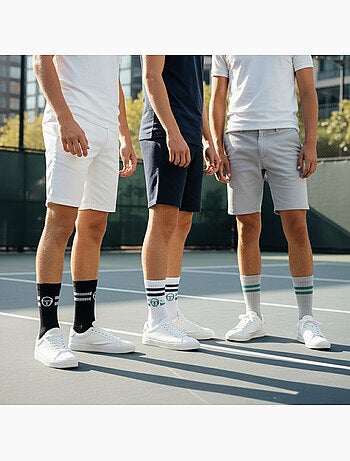 Sergio Tacchini Pack de calcetines para niños Tennis Crew Lote de 9 pares