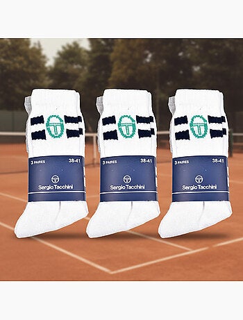 Sergio Tacchini Pack de calcetines para niños Tennis Crew Lote de 9 pares