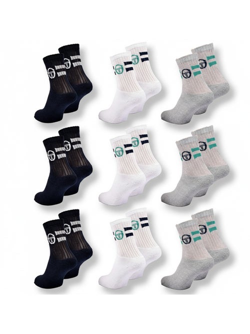 Sergio Tacchini Pack de calcetines para niños Tennis Crew Lote de 9 pares - Kiabi