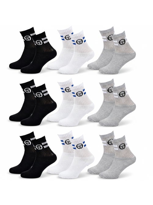 Sergio Tacchini Pack de calcetines para niños Tennis Crew Lote de 9 pares - Kiabi