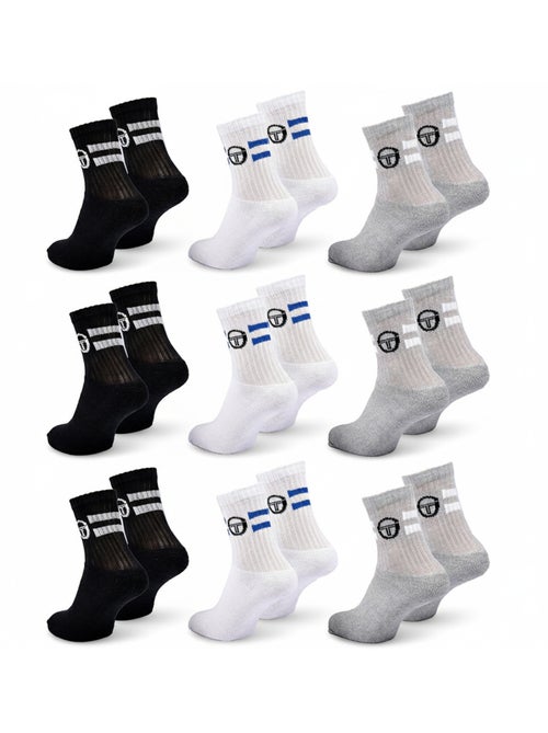 Sergio Tacchini Pack de calcetines para niños Tennis Crew Lote de 9 pares - Kiabi