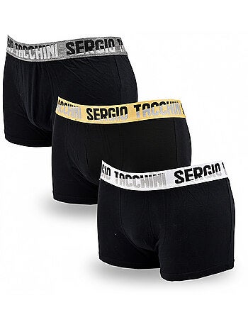 Sergio Tacchini Pack de calzoncillos bóxers para hombre Lote de 3