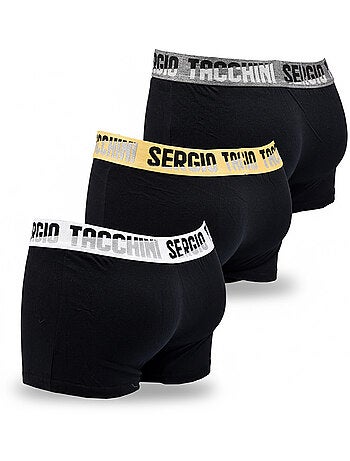 Sergio Tacchini Pack de calzoncillos bóxers para hombre Lote de 3