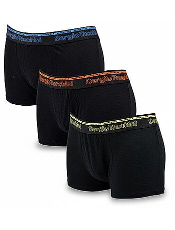 Sergio Tacchini Pack de calzoncillos bóxers para hombre Lote de 3