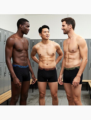 Sergio Tacchini Pack de calzoncillos bóxers para hombre Lote de 3