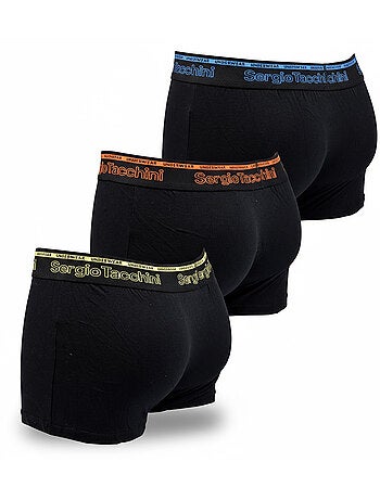 Sergio Tacchini Pack de calzoncillos bóxers para hombre Lote de 3