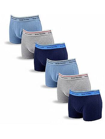 Sergio Tacchini Pack de calzoncillos bóxers para hombre Lote de 6