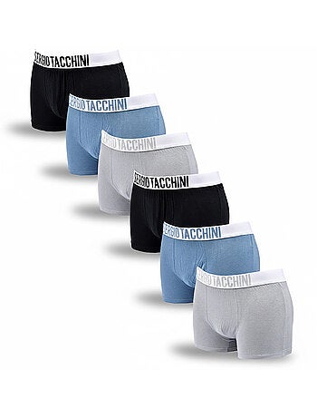 Sergio Tacchini Pack de calzoncillos bóxers para hombre Lote de 6