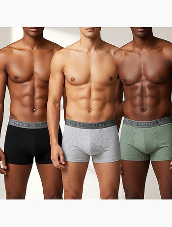 Sergio Tacchini Pack de calzoncillos bóxers para hombre Lote de 6