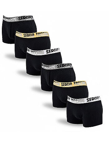 Sergio Tacchini Pack de calzoncillos bóxers para hombre Lote de 6