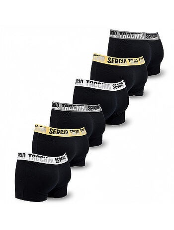 Sergio Tacchini Pack de calzoncillos bóxers para hombre Lote de 6