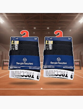 Sergio Tacchini Pack de calzoncillos bóxers para hombre Lote de 6