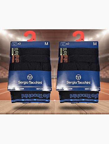 Sergio Tacchini Pack de calzoncillos bóxers para hombre Lote de 6