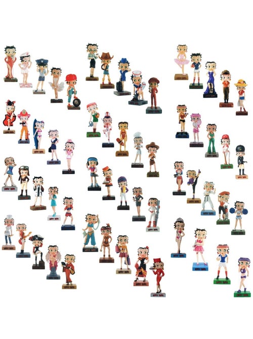 Serie de figuras decorativas de resina betty boop 54 piezas 15 cm betty boop - Kiabi Serie de figuras decorativas de resina betty boop 54 piezas 15 cm betty boop - Kiabi