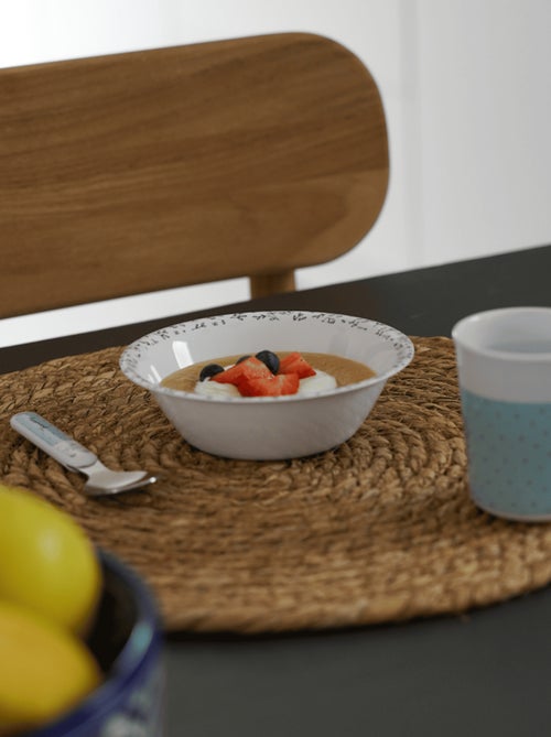 Servicio de comida para bebé en melamina Thermobaby, conejitos, motivos, 2 platos - Kiabi