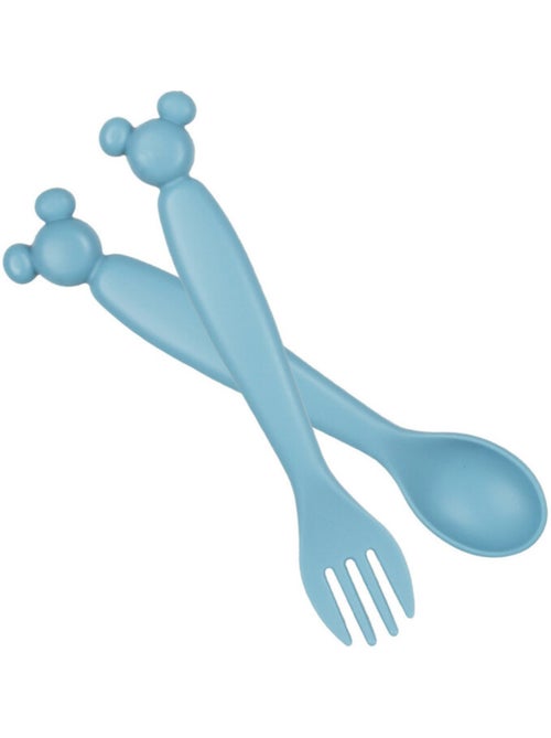 Servicio de cubiertos para bebé Disney Mickey de 2 piezas en PP Thermobaby sin BPA - Kiabi Servicio de cubiertos para bebé Disney Mickey de 2 piezas en PP Thermobaby sin BPA - Kiabi